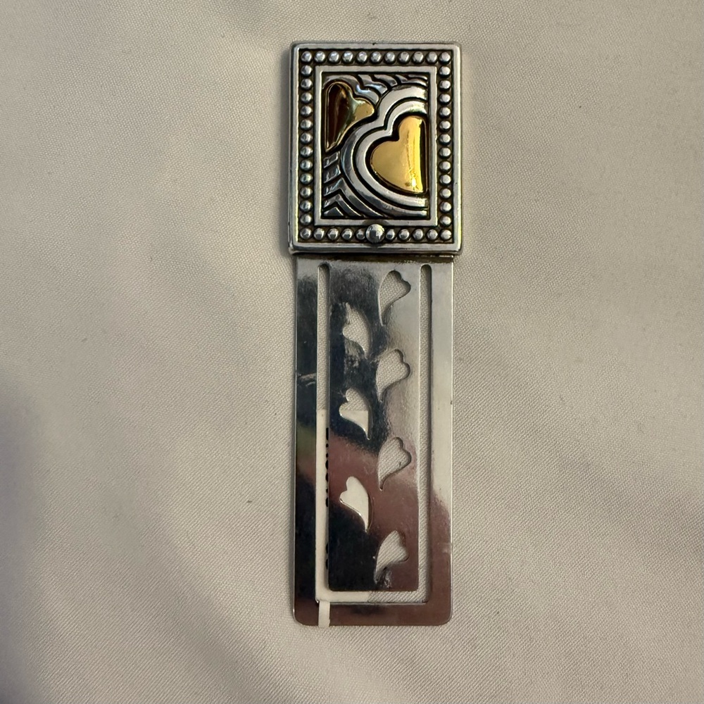 NWT Brighton Silver and Brass Bookmark